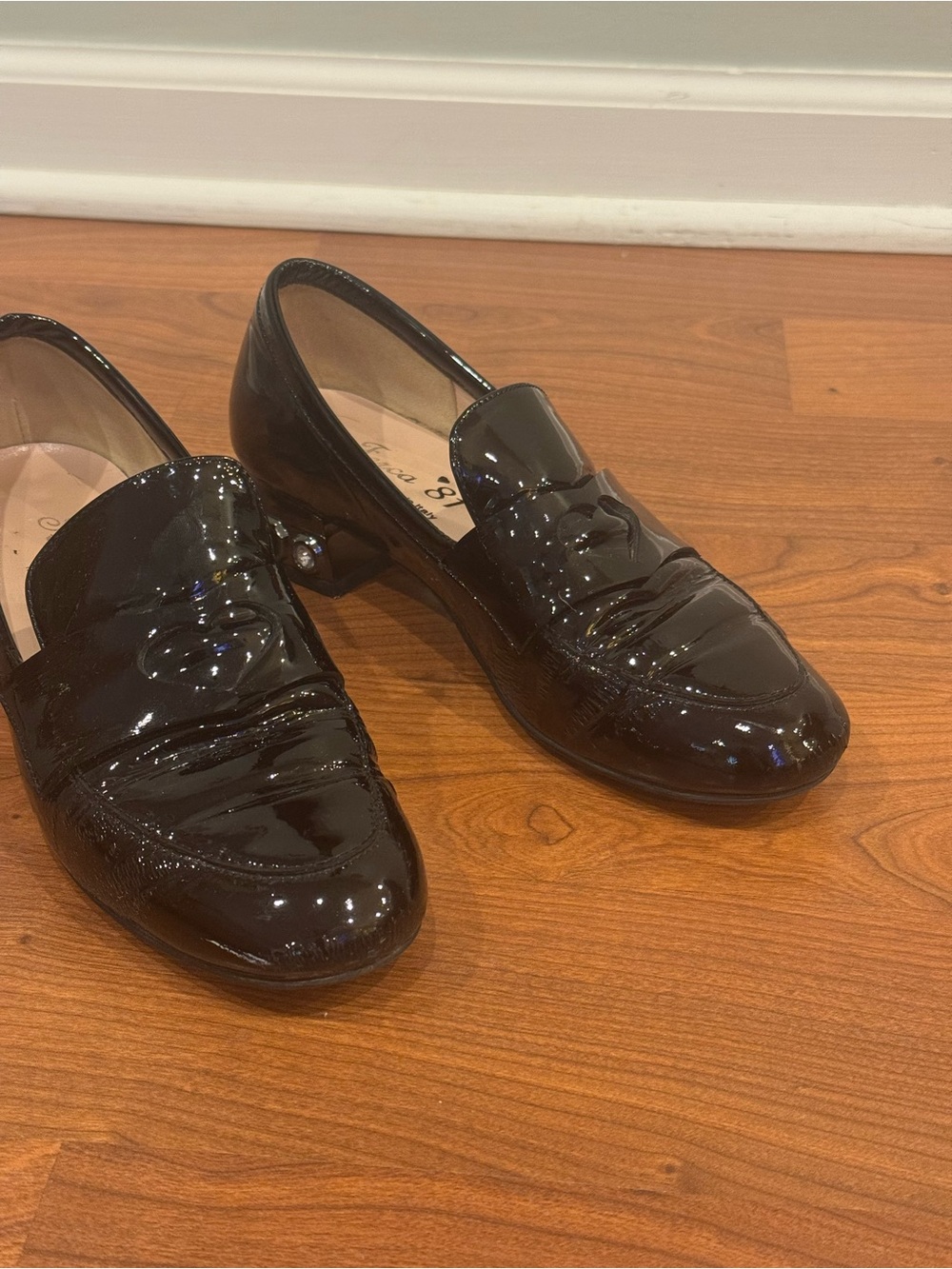 Patent Leather Black Women's Loafers